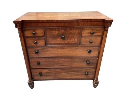 Lot 1564 - 19th century Scottish mahogany chest of drawers