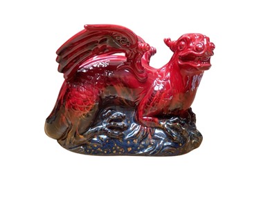 Lot 5025 - Royal Doulton flambé model of a dragon, model number 2085