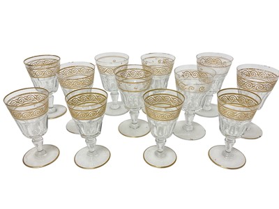 Lot 212 - Baccarat gilded and cut glass table service