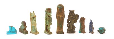 Lot 864 - Good group of Egyptian faience amulets