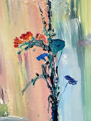 Lot 64 - Gil Mutch (b. 1955) oil on canvas, 'Time to Think, 2004', signed verso, 95cm x 44cm, framed
