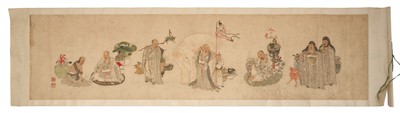 Lot 870 - 19th century Chinese scroll