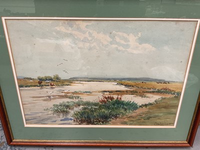 Lot 5184 - Two watercolour studies by Clement Lambert, mounted in glazed frames (2)