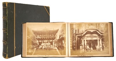 Lot 867 - Late 19th / early 20th century photo album relating to William Montague Kirkwood (1850-1926) advisor to the Japanese government, including various portraits of named...