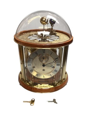 Lot 2933 - Franz Hermle & Sohn, Tellurium 8-day planetary clock, 36cm high