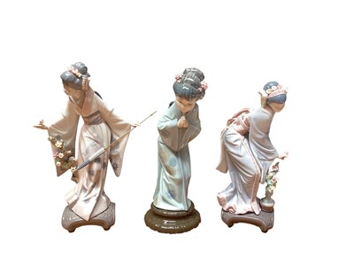 Lot 2212 - Three Lladro porcelain figures - Teruko, Sayonara and Mayumi