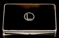 Lot 517 - 1930s Asprey Silverer box with rectangular...