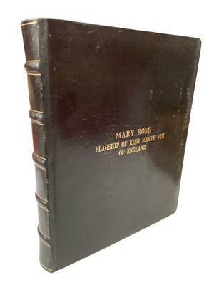 Lot 1334 - Mary Rose - interesting leather bound album of photos from the wreck