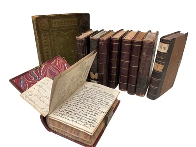 Lot 1345 - Collection of 19th century diaries and similar
