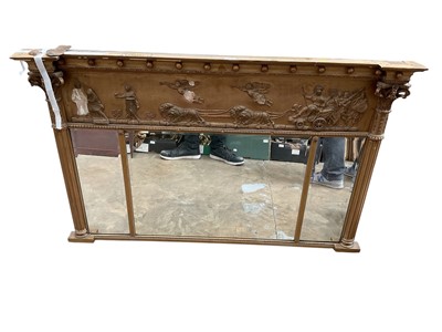 Lot 5320 - Regency gilt gesso overmantel mirror