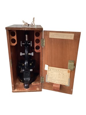 Lot 2953 - Vintage microscope
