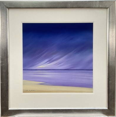 Lot 52 - Edward Russell Evans (b. 1939) acrylic on board, seascape, signed, 44.5cm x 44.5cm, glazed frame