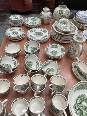 Lot 2270 - Extensive Mason's 'Fruit Basket' pattern service, printed in green