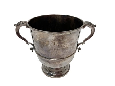 Lot 362 - Silver two handled cup, 14.4ozs