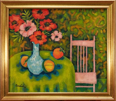 Lot 1247 - Vernon E. Dornbach (1920-2002) oil on canvas - American Poppies, signed and dated '62, 61cm x 71cm, in gilt frame