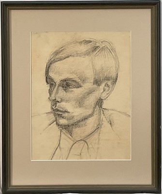 Lot 322 - E Maurice, graphite portrait of Sir William Coldstream, 33cm x 25cm, glazed frame