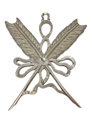 Lot 411 - Late Victorian silver Masonic secretary collar jewel (London1899)