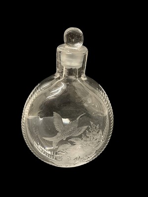 Lot 278 - Good Stourbridge glass flask