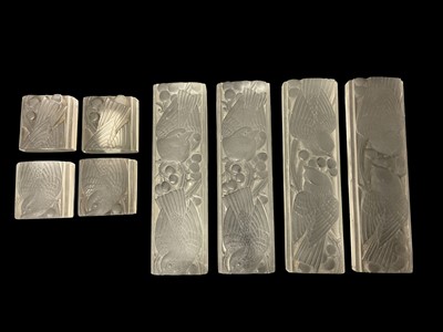 Lot 297 - Rare set of René Lalique Moineau door panels