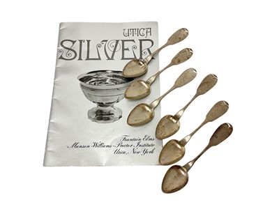 Lot 400 - American coin silver spoons, C Charles Shaver, Utica New York