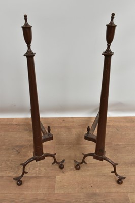 Lot 1421 - Federal period American fire dogs