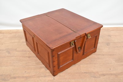 Lot 1422 - Large teak trunk
