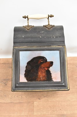 Lot 1417 - Victorian toleware coal scuttle