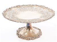 Lot 206 - Late 1920s Silverer tazza or fruit stand of...