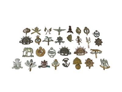 Lot 768 - Collection of approximately thirty British Military cap badges to include Royal Signals and Royal Engineers, (30).
