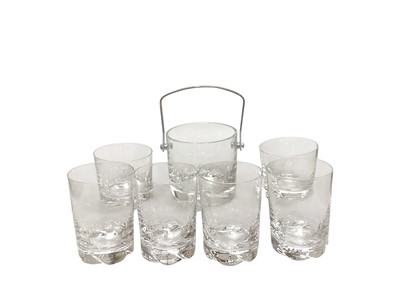 Lot 2300 - Suite of Daum highballs and similar glassware