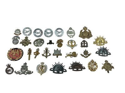 Lot 781 - Collection of approximately thirty British Military cap badges to include Army Cyclist Corps and Air Training Corps, (30).