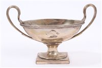 Lot 217 - Victorian Scottish Silverer salt in the form...