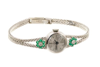 Lot 508 - Ladies' 18ct white gold wristwatch