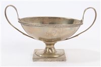 Lot 218 - George III Silverer salt in the form of a...