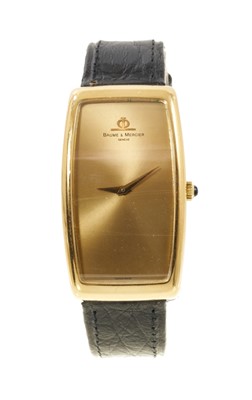 Lot 727 - Gentlemen's Baume & Mercier gold wristwatch