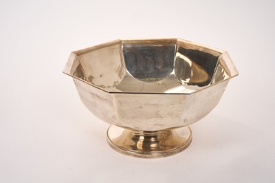 Lot 384 - Large silver punch bowl