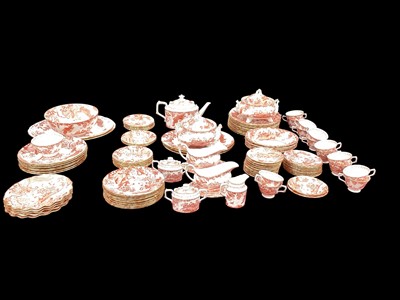Lot 2229 - Extensive Royal Crown Derby Red Aves dinner and tea service