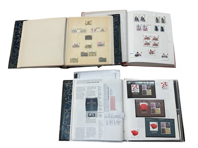Lot 1104 - Stamps three albums of G.B. mostly mint issues to include commemorative sets, miniature sheets, booklet panes ,FDC's etc.