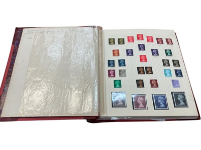 Lot 1105 - Stamps album of G.B. definitive issues, mint & used including values to £5 & £10, regionals, booklet panes etc. High face value