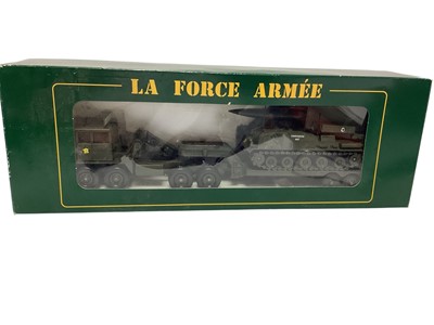 Lot 1732 - Verem 1:50 scale La Force Armee Series diecast military vehicles including Berliet T12 AMX30 Pluton, boxed #912 & Renault R390 6 x 4 AMX30, boxed #913 (2)