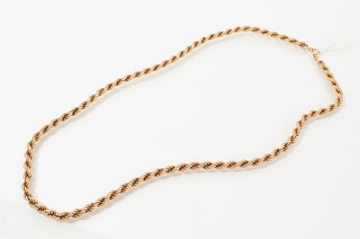 Lot 695 - 9ct gold necklace
