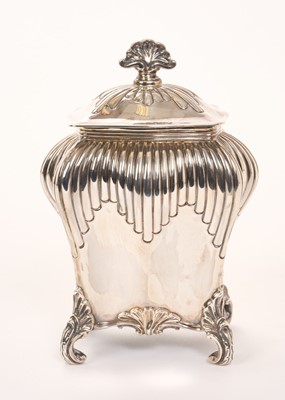 Lot 360 - Edwardian silver tea caddy
