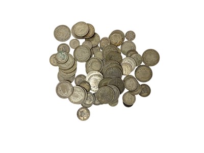 Lot 448 - G.B. - Mixed coins to include pre 1947 silver (N.B. Estimated face value £5.85), cupro-nickel & bronze issues (Qty)