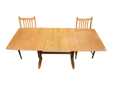 Lot 5330 - Contemporary Ercol table and six chairs