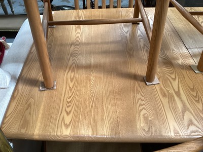 Lot 5330 - Contemporary Ercol table and six chairs
