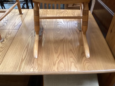 Lot 5330 - Contemporary Ercol table and six chairs