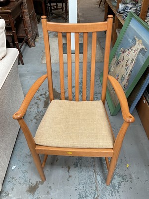 Lot 5330 - Contemporary Ercol table and six chairs