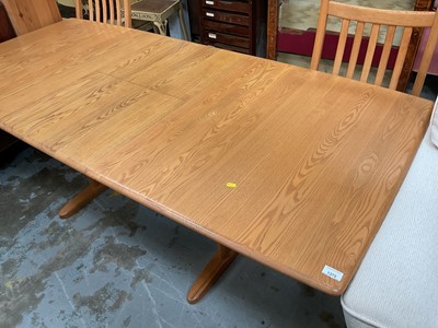 Lot 5330 - Contemporary Ercol table and six chairs