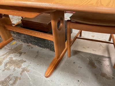 Lot 5330 - Contemporary Ercol table and six chairs