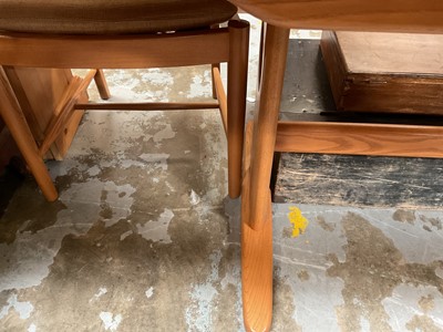 Lot 5330 - Contemporary Ercol table and six chairs